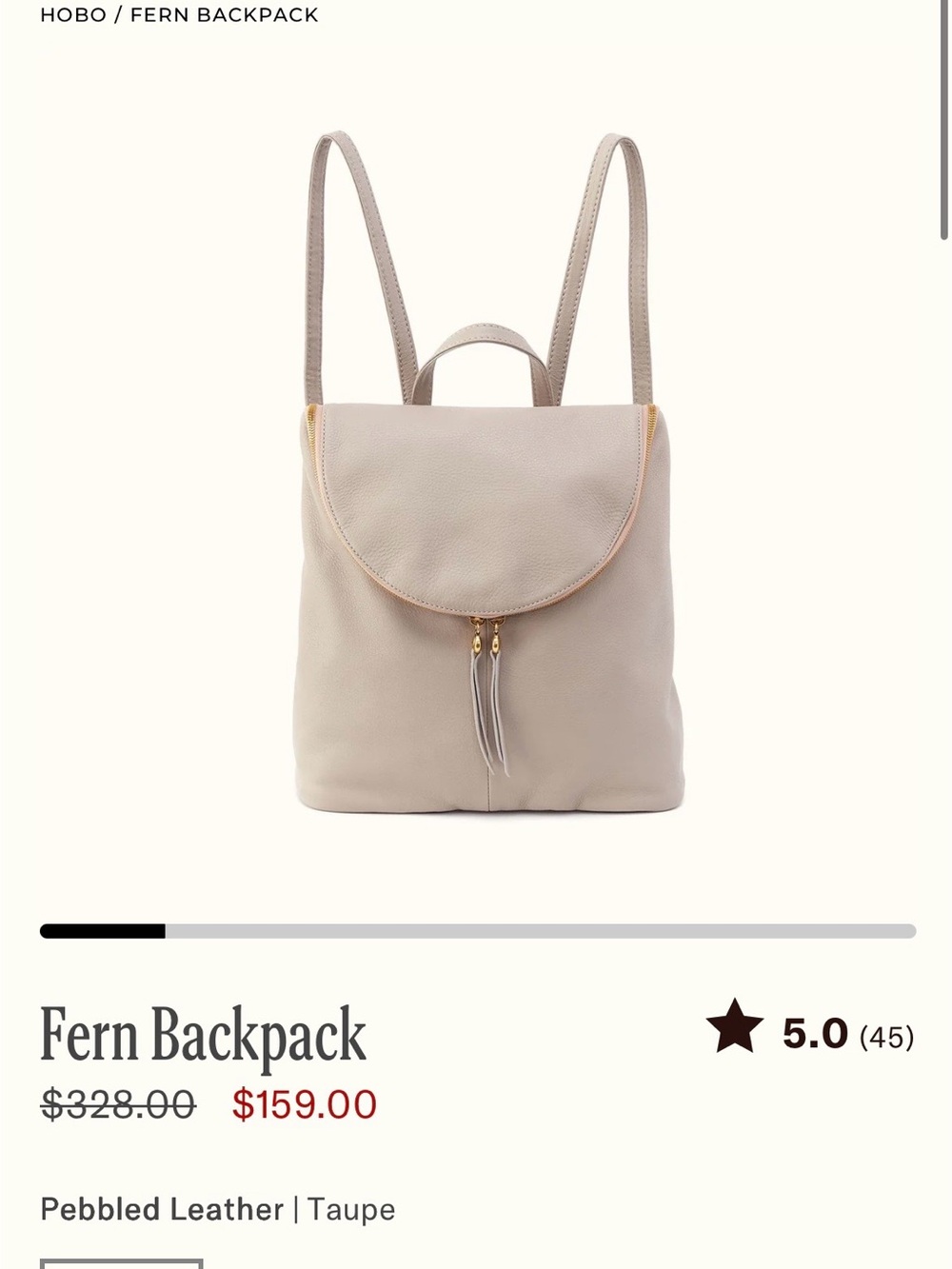 HOBO Fern Backpack in Taupe